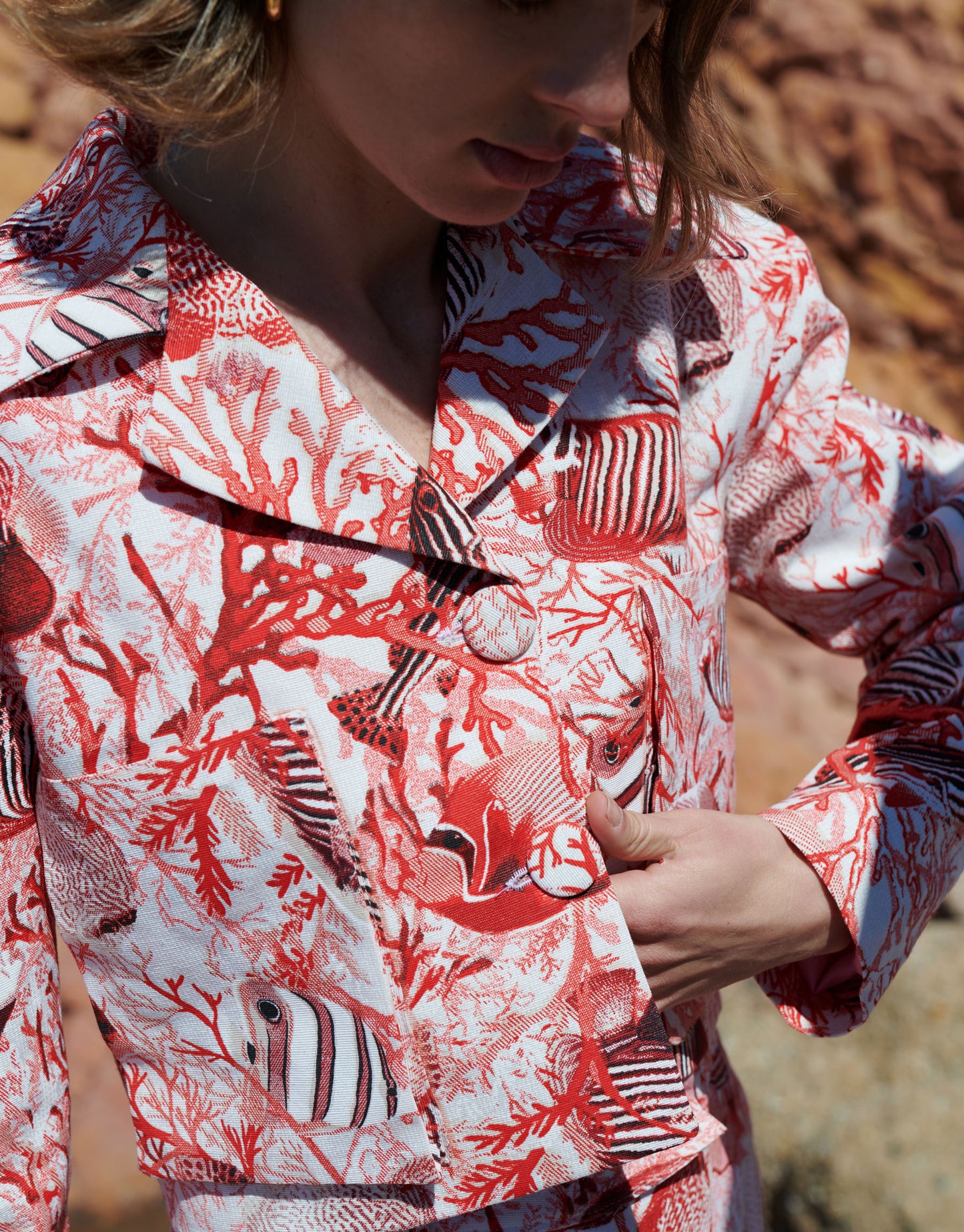 Ocean Print Suit
