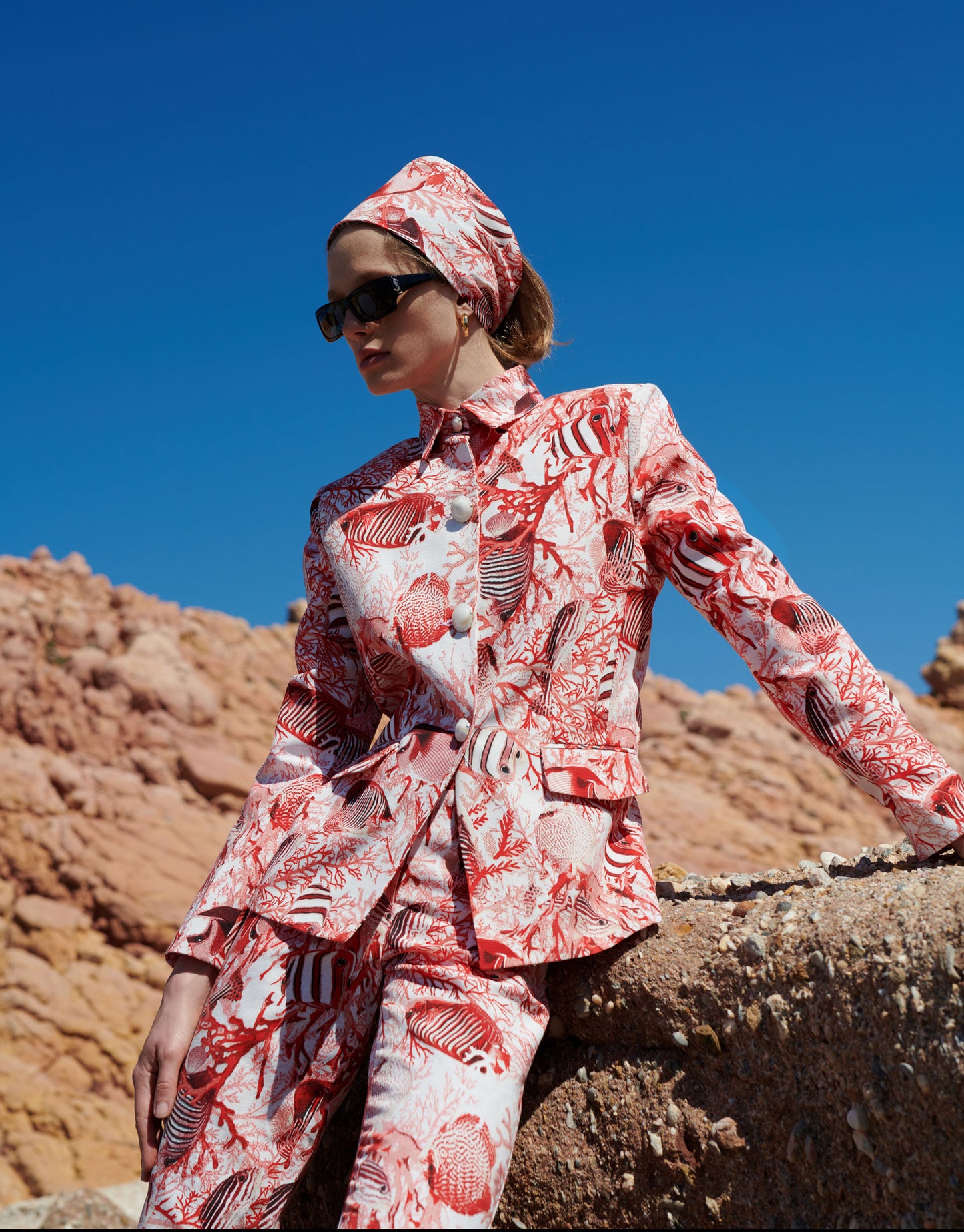 Ocean Print Suit